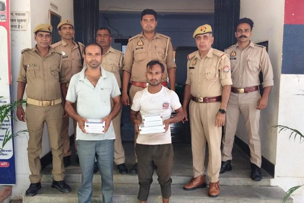 भर्थना पुलिस की सराहनीय कार्यवाही, टप्पेबाज गिरोह के दो सदस्य गिरफ्तार।। 76