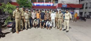 ज्वालापुर पुलिस की बड़ी कार्रवाई, 09 युवक गिरफ्तार।। 270