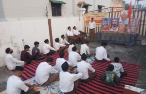 श्यामपुर ब्रह्मा मंदिर में राष्ट्रीय स्वयंसेवक संघ का शताब्दी वर्ष व विजयादशमी उत्सव 273